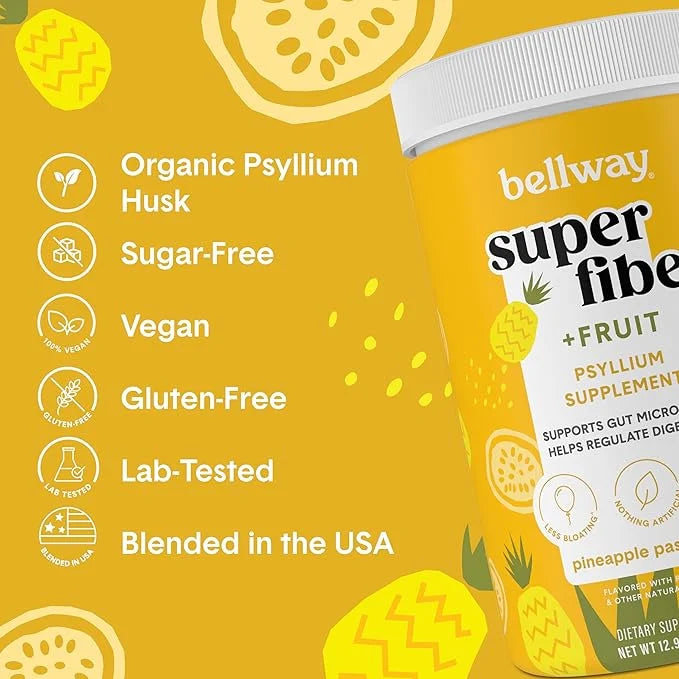 Bellway Super Fiber Powder + Fruit, (50 Servings)