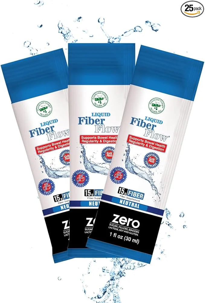 Liquid Fiber Flow Sugar-Free Prebiotic Inulin 25 Packets