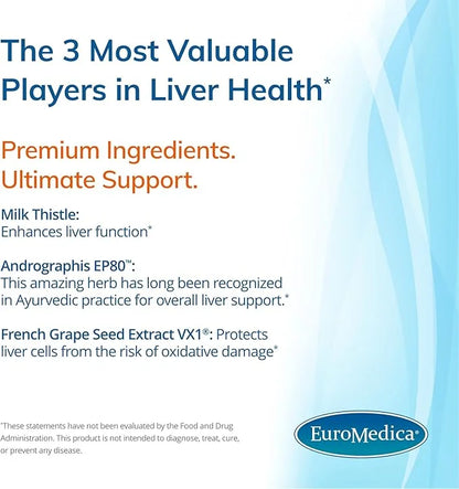 Euromedica Total Liver Support 60 Capsules 60 Servings