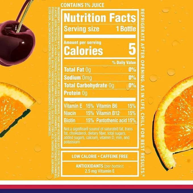 Sparkling Ice, Fruit Punch Sparkling Water, Zero Sugar Flavored Water, with Vitamins and Antioxidants, Low Calorie Beverag...