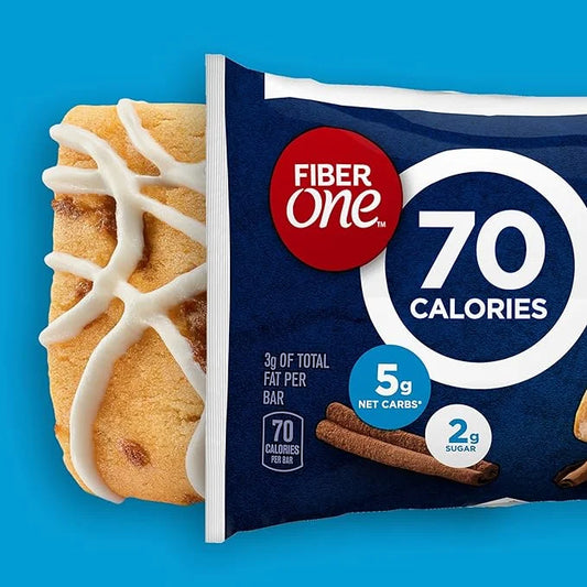 Fiber One 70 Calorie Soft-Baked Bars, Cinnamon Coffee Cake, 6 ct (Pack of 16) - Product Image