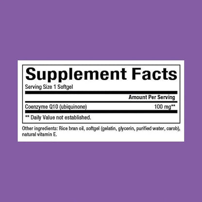 Natural Factors, Coenzyme Q10 100 mg, Q10 Supplement