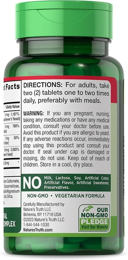 Nature's Truth Vitamin B Complex B12 | 165 Tablets