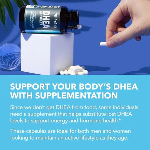 DHEA 50mg Supplement for Hormone Balance - Supports Energy for Men and Women - Dehydroepiandrosterone Capsules for Mood, A...