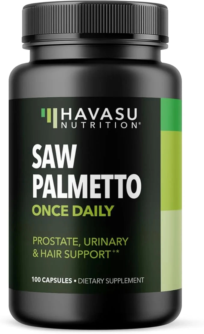 Saw Palmetto for Men Prostate Health Supplement to Promote Urinary Tract Function - 500mg Per Serving - 100 Count - DHT Bl...
