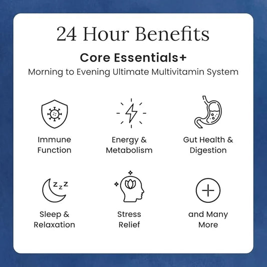 Gulp Core Essentials AM PM Multivitamin 3, Probiotics, 60 Servings, 2 Month