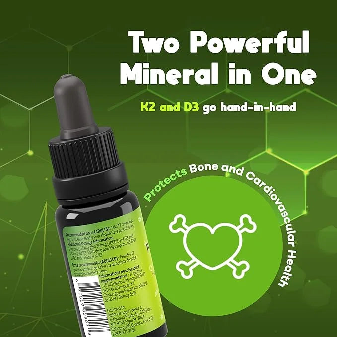ACTIVATION Liquid Vitamin D3K2 Products, 1 Month Supply K2 D3 Vitamin Supplement in MCT Oil, D3K2 Vitamins and Minerals, D...