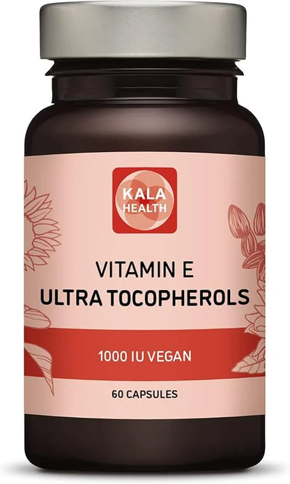 Kala Health Vitamin E 1000 IU 450mg Vitamin 4 Tocopherols