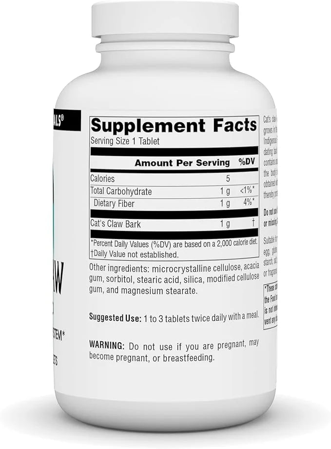 Source Naturals Cat's Claw Bark Una 1000 mg 120 Tablets