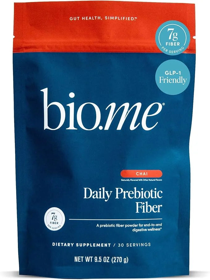 Daily Prebiotic Fiber (Chai) - Fiber Supplement Powder for Digestive Health & Gut Health - Fiber Powder Prebiotics, Non-GM...