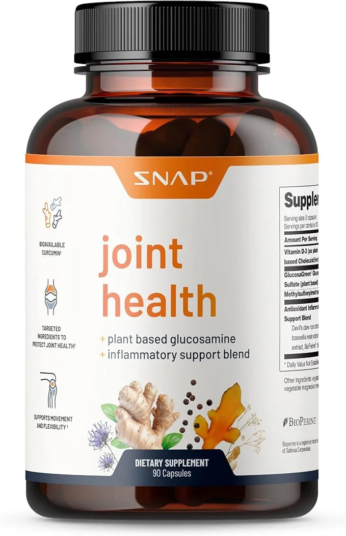 Snap Supplements Joint Health Support Supplement, 90 Capsules