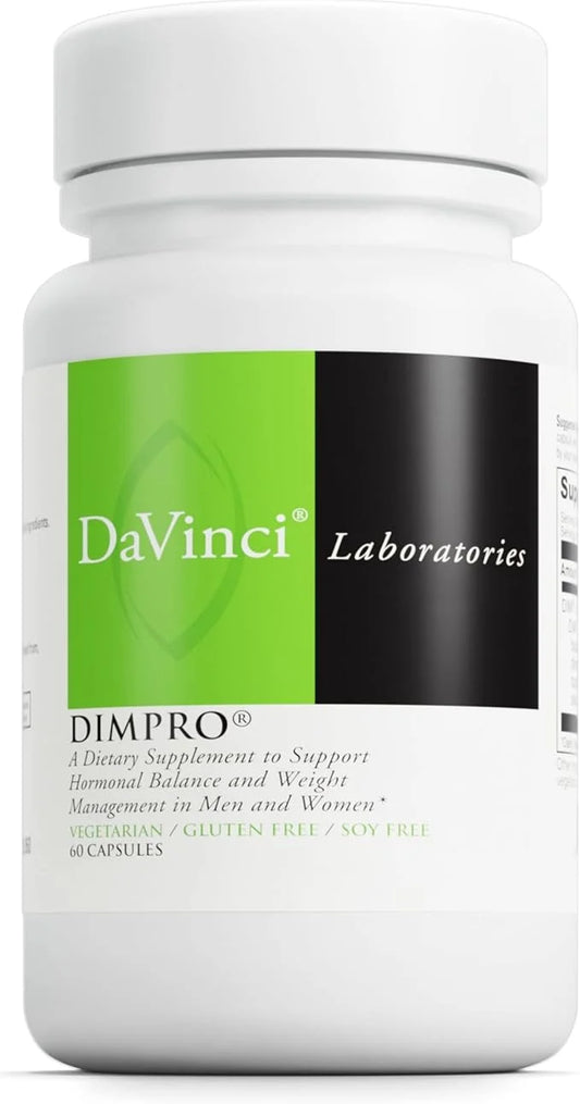 DAVINCI Labs DimPro - Dietary Supplement to Support Hormonal Balance in Men & Women - with Vitamin E and More - Vegetarian...