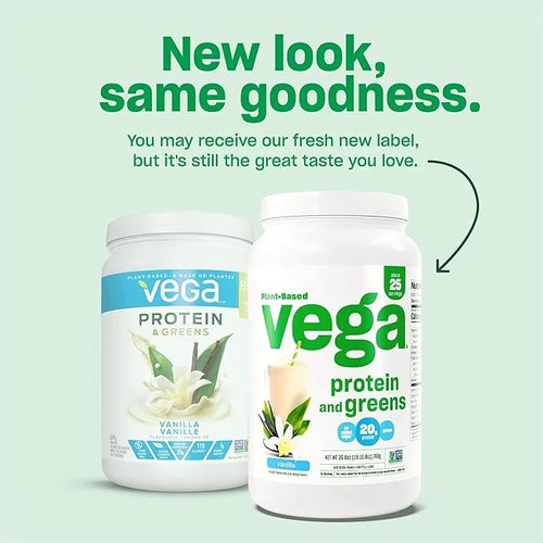Vega Protein and Greens Protein Powder, 20g Plant 1.1 lbs