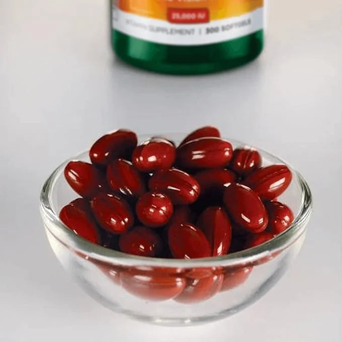 Swanson Beta-Carotene Vitamin A 25000 IU Softgels 7500 mcg (300 Softgels) (2 Pack)