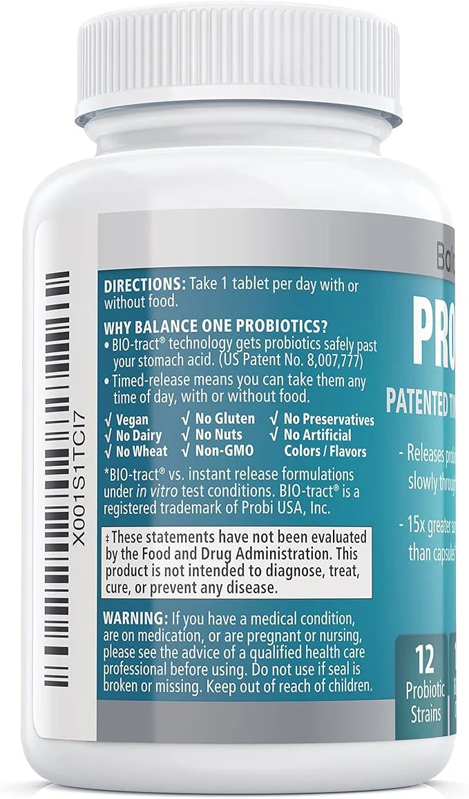 Probiotic, Daily Probiotics for Women & 15 Billion 12 Strains, 60 Time-Release