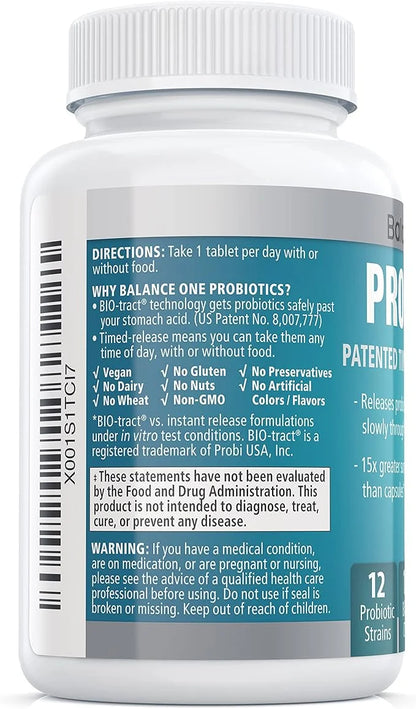 Probiotic, Daily Probiotics for Women & 15 Billion 12 Strains, 60 Time-Release