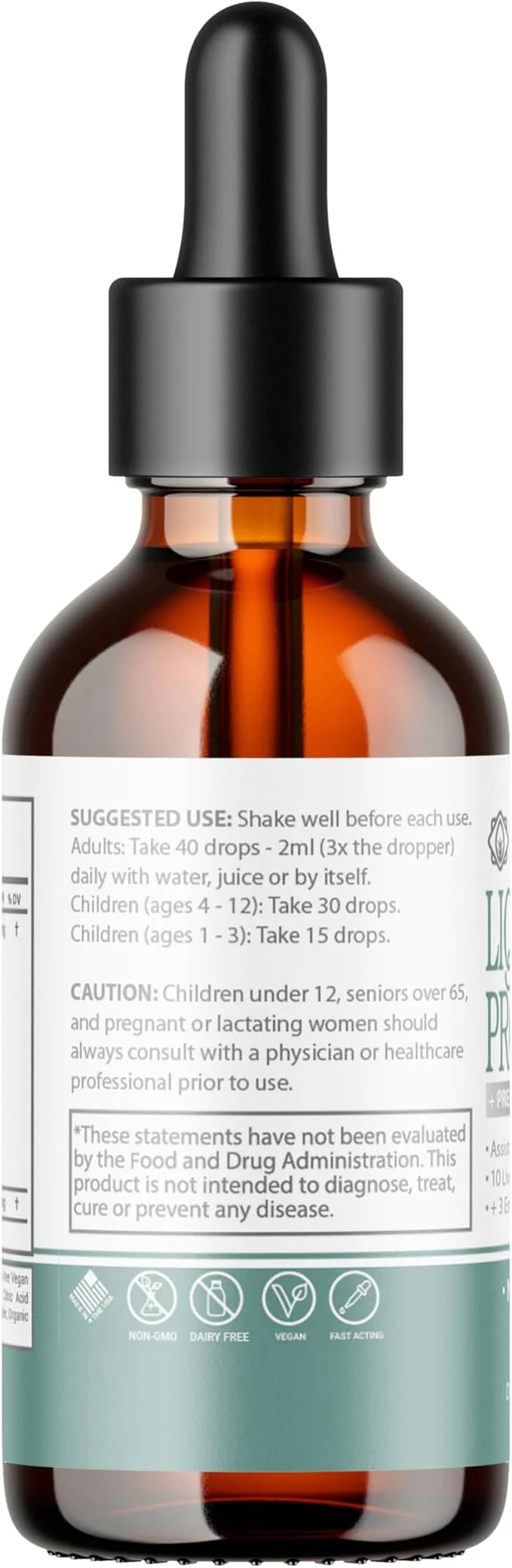 Liquid Probiotics for Women Men & Kids 30 Servings