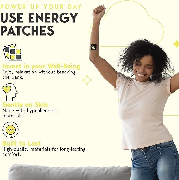 Klova Energy Patches with Caffeine, Green B3 and B6 -