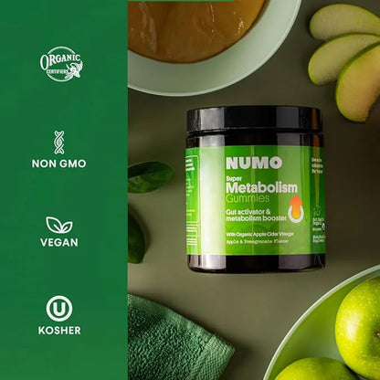 Numo Apple Cider Vinegar Gummies - ACV with Organic Apple Cider Vinegar & Organic MCT Oil - Supplement for Wellness - 3X A...