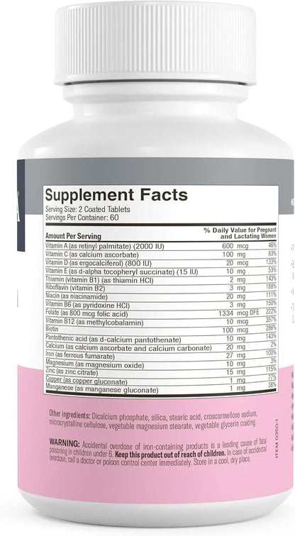 FREEDA Mini Prenatal Vitamin (120)