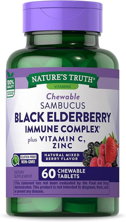 Black Elderberry Immune Complex 60 Chewable