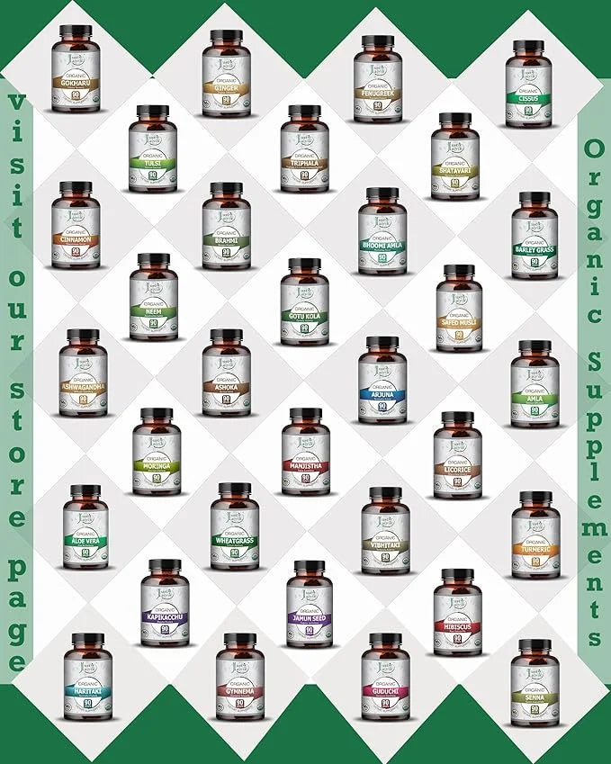 Just Jaivik Organic Ashwagandha Tablets 750 mg 90 Organic