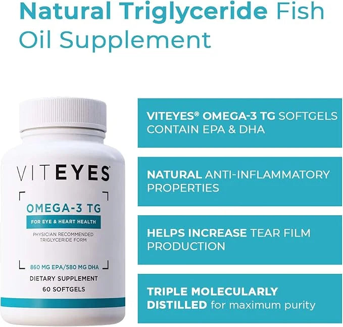 Viteyes Omega-3 TG Eye & Heart 60 Count