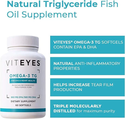 Viteyes Omega-3 TG Eye & Heart 60 Count
