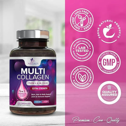 Collagen Peptides for Women & Men, 120 Capsules