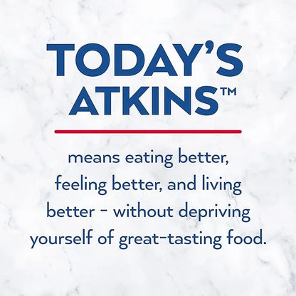 Atkins Chocolate Peanut Butter Protein Meal Bar, High Fiber, 16g Protein, 2g Sugar, 3g Net Carb, Meal Replacement, Low Car...