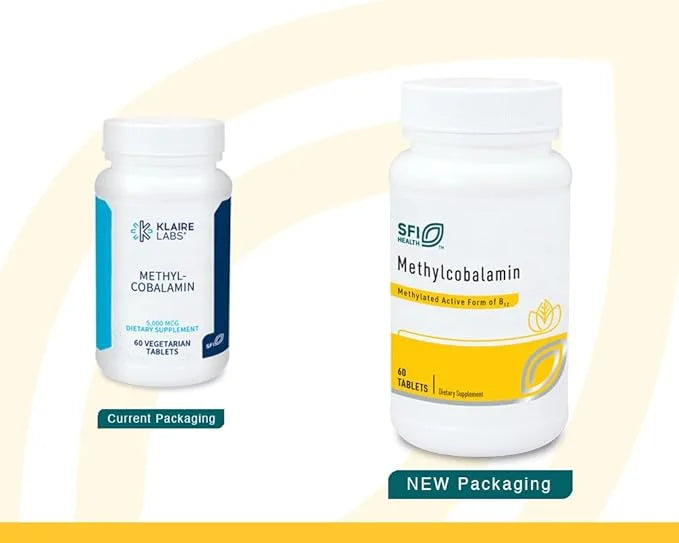 Klaire Labs Methylcobalamin Lozenges - 5000 Micrograms Vitamin B12 for Cognitive & Cardiovascular Support, Hypoallergenic ...