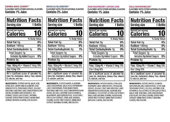 bai Antioxidant Caostal Beverages with Vitamin C Or E Variety Pack Of 15/18 Fl Ounce Net Wt 270 Fl Ounce - Product Image