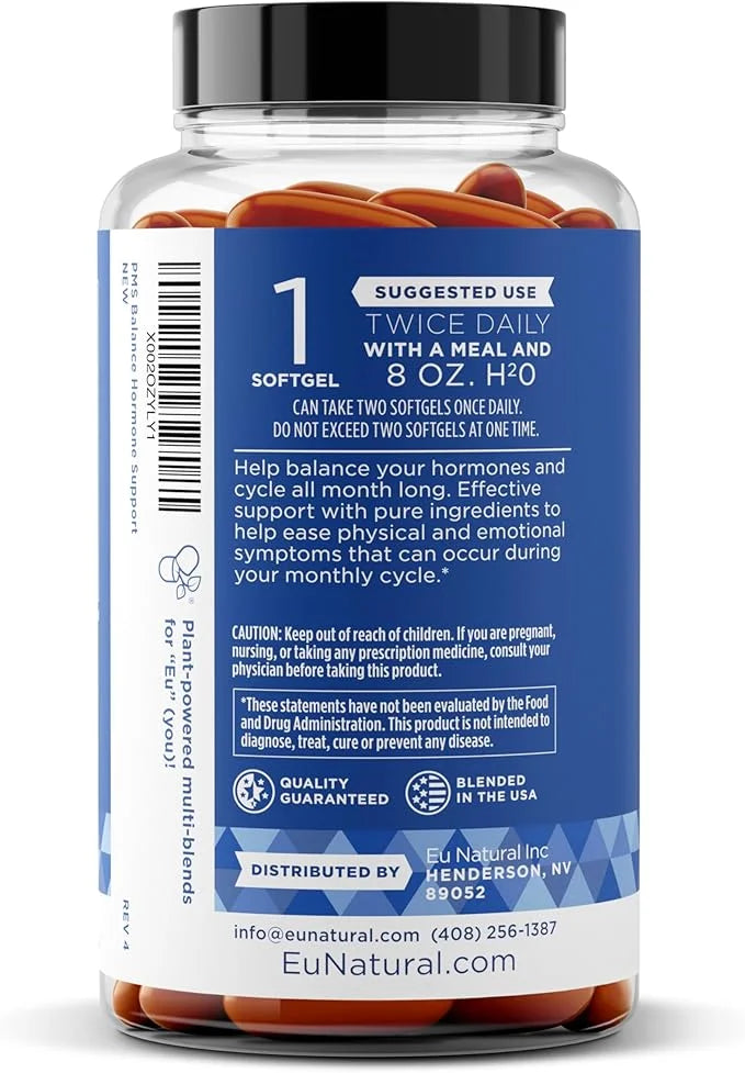 Balance PMS Vitamins for Women - Hormone Balance for Women, Menstrual & PMS Relief - Bloating, Cramping, Mood Swings, Rest...