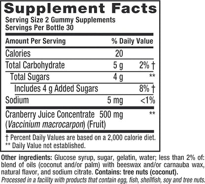 Vitafusion Cranberry Gummies for Women, 500mg 60ct