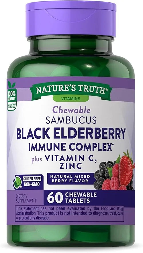 Black Elderberry Immune Complex 60 Chewable