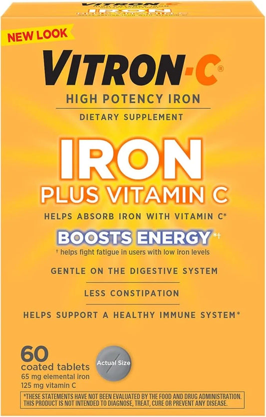 Vitron-C Iron Supplement, Once Daily, High 60 Count