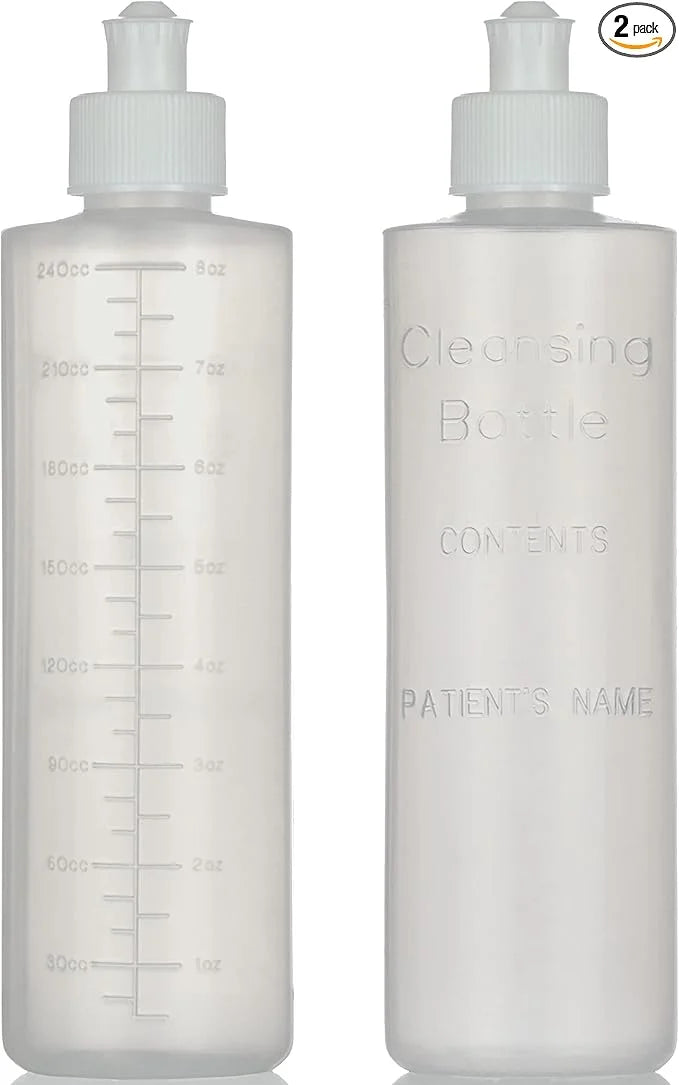 Perineal Lavette Irrigation Bottle for Postpartum Care 8OZ (Pack 2)