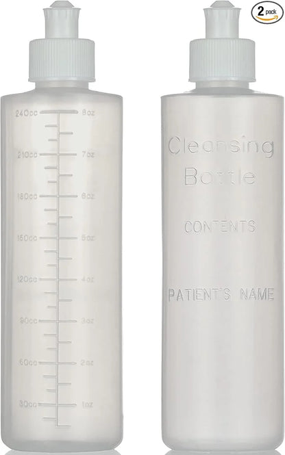 Perineal Lavette Irrigation Bottle for Postpartum Care 8OZ (Pack 2)