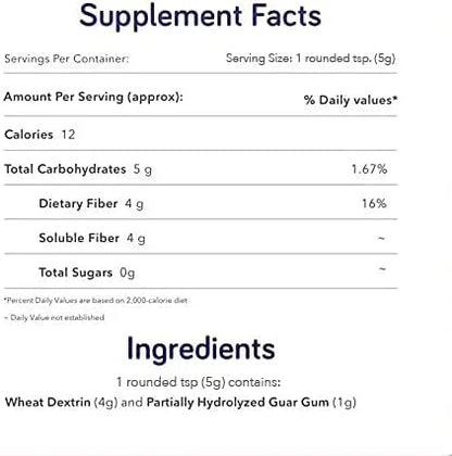 Natural Prebiotic Fiber Supplement Powder 5.3oz (30 (30 Servings)