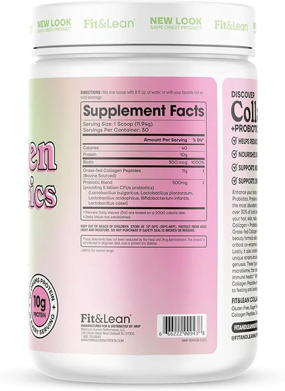 Fit & Lean Collagen + Probiotics- 12.64oz
