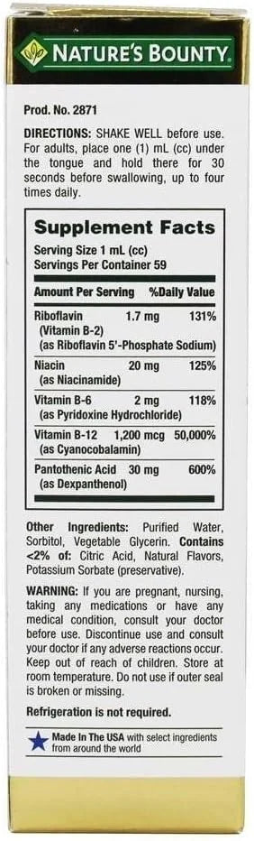 Nature's Bounty B Complex with B12 2 Fl