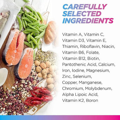 Livingood Daily Methylated Multivitamin for Women & Men, Multi Vitamin - Mineral Supplement Capsules with Iron, B Complex,...
