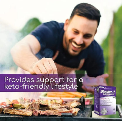 BioGenetic Labs Carb Blocker X7 - White Kidney Bean Cheat Pill - Keto-Friendly - Carb Blocker Pills for Women and Men - Ap...