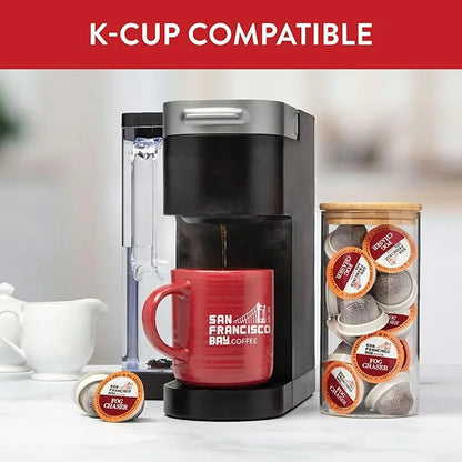 San Francisco Bay Compostable Coffee Pods - Fog Chaser (12 Ct) K Cup Compatible including Keurig 2.0, Medium Dark Roast (P...