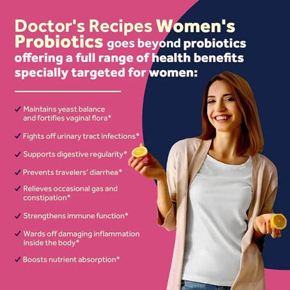 Doctor's Recipes Probiotics for Women, 100 32 Strains, 30 Caps