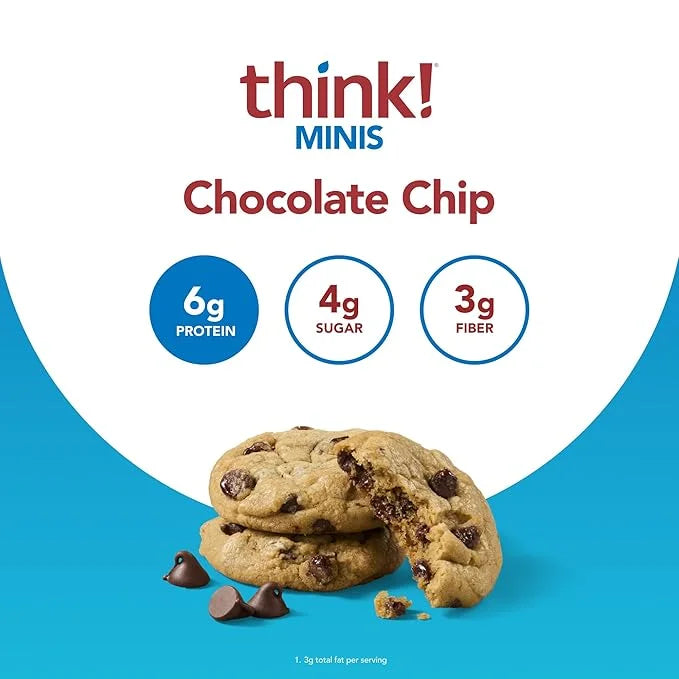 think! Minis Protein Snack Bar, Gluten Free, Chocolate Chip, 15 Count - Product Image