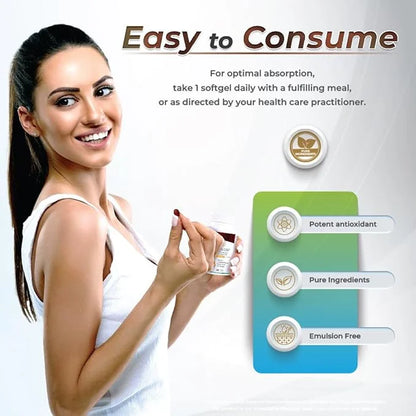 Eannatto 150mg Vitamin E Tocotrienols and 75mg Geranylgeraniol 60 Softgels,