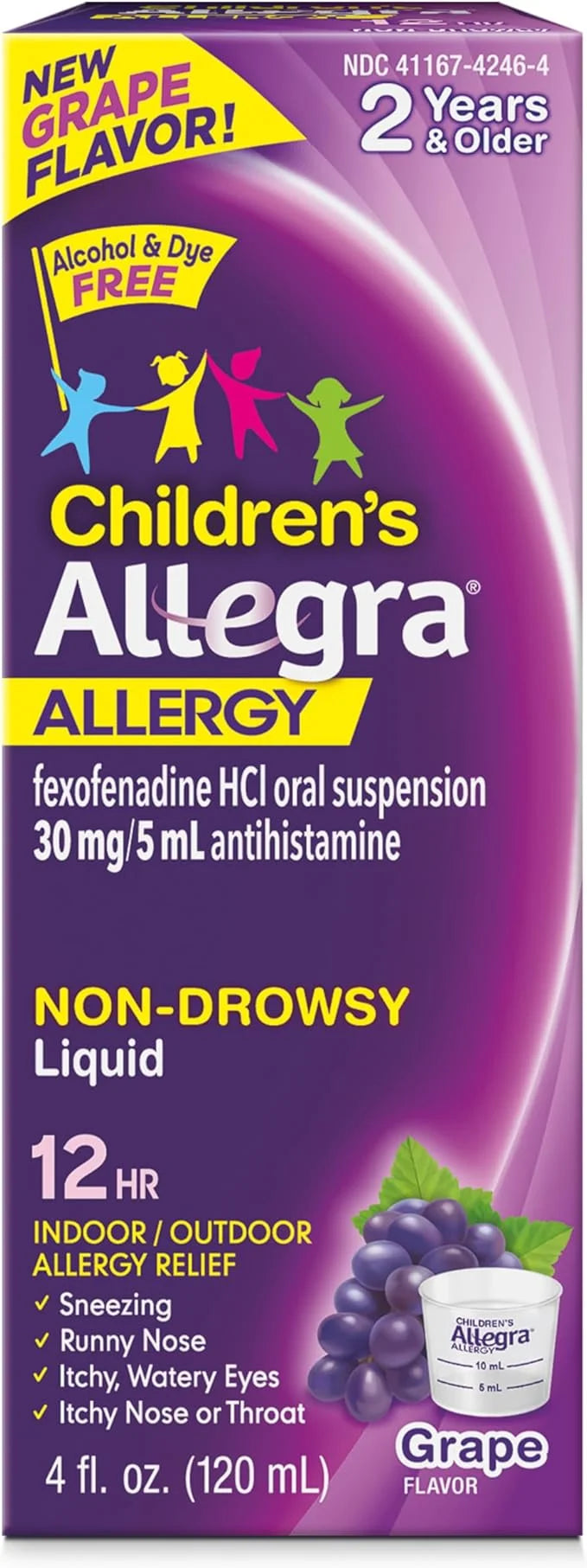 Allegra Children's 12HR Non-drowsy Antihistamine Liquid, 4 oz.