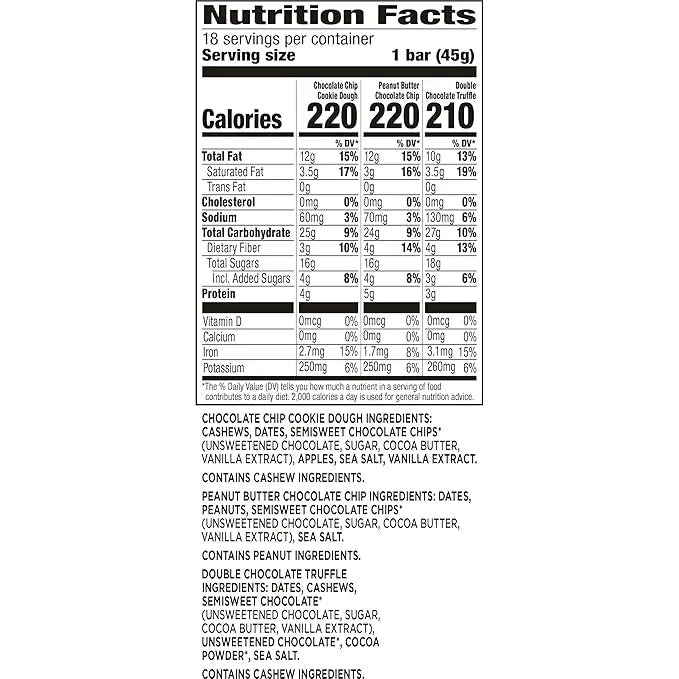Larabar Chocolate Variety Pack, Gluten Free 18 ct