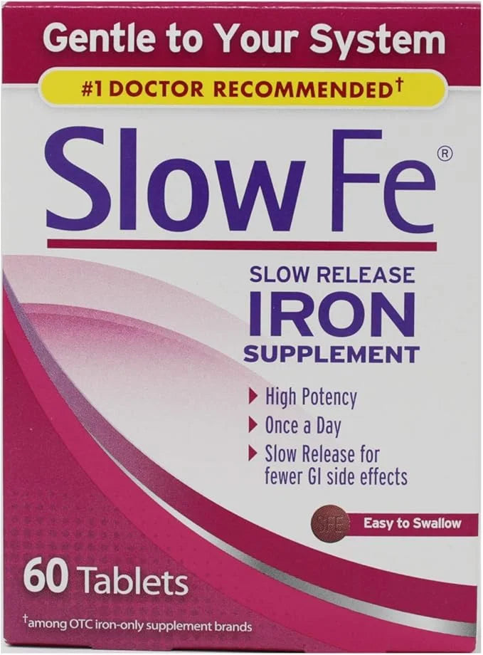 Slow Fe Slow Release Iron, Tablets, 60 ea - 2pc - Product Image